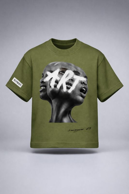 “MOODSWINGS” Olive Green Tee
